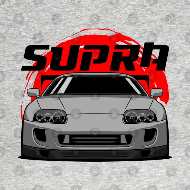 JDM Silver Supra by GoldenTuners